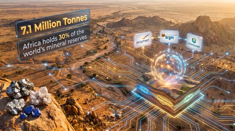 Eramet Lithosquare BRGM AI African critical metals exploration map