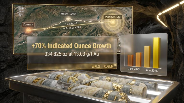 West Red Lake Gold Mines Rowan resource update growth map
