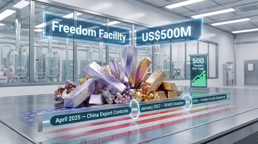 Pentagon backing Phoenix Tailings rare earth processing push facility graphic