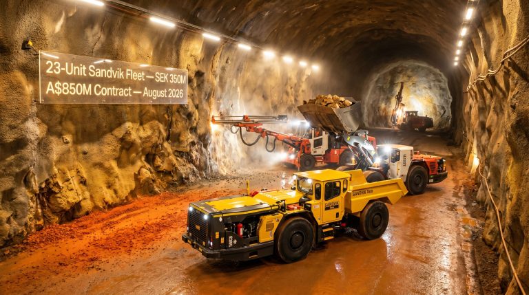 Barminco Bellevue Gold deal with Sandvik fleet underground