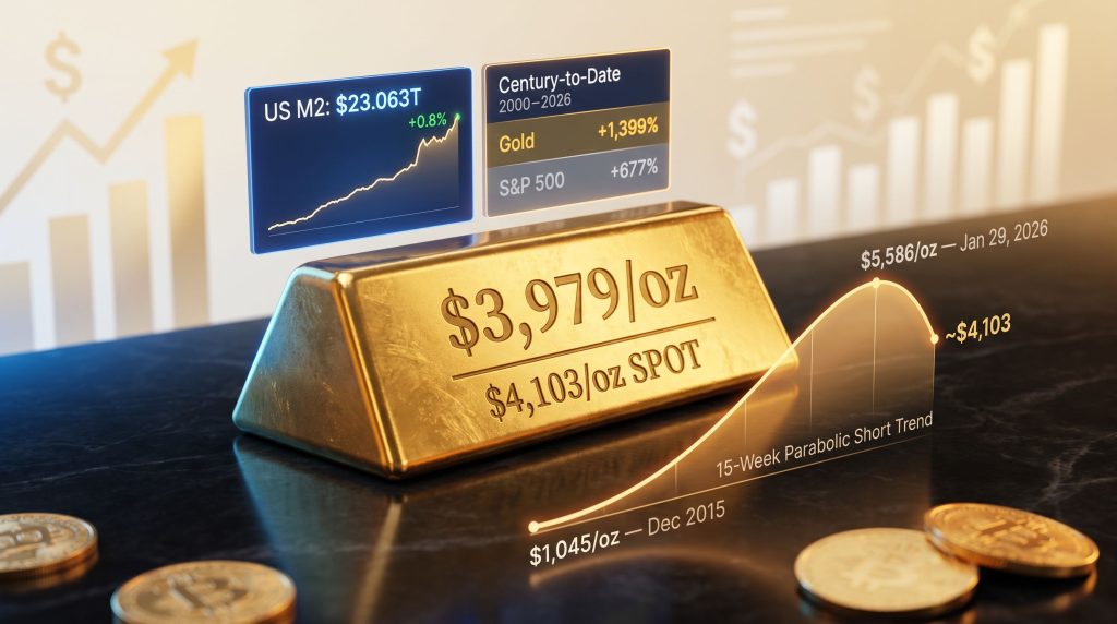 gold return to fair value chart illustration
