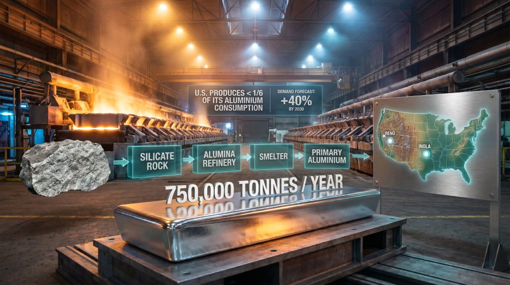 Brimstone Century Aluminium MoU primary aluminium production infographic