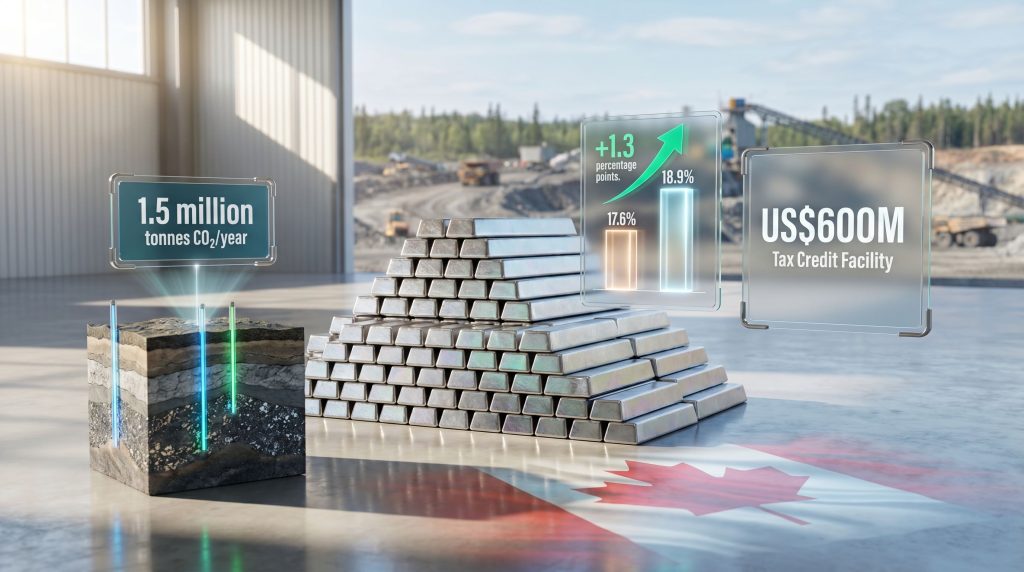 Canada Nickel US$600M tax credit facility graphic