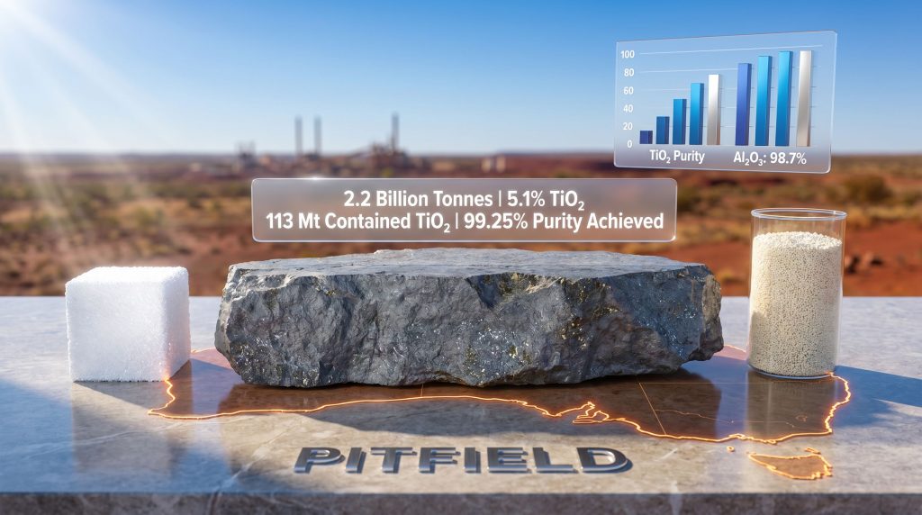 Empire Metals Pitfield titanium dioxide alumina production viability infographic