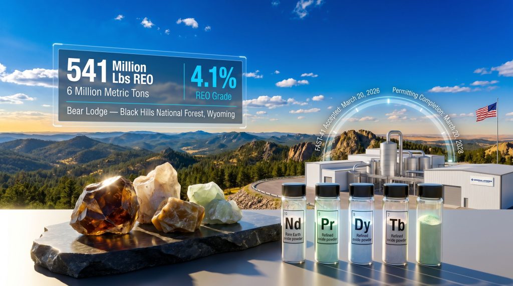 Bear Lodge rare earth project FAST-41 permitting graphic
