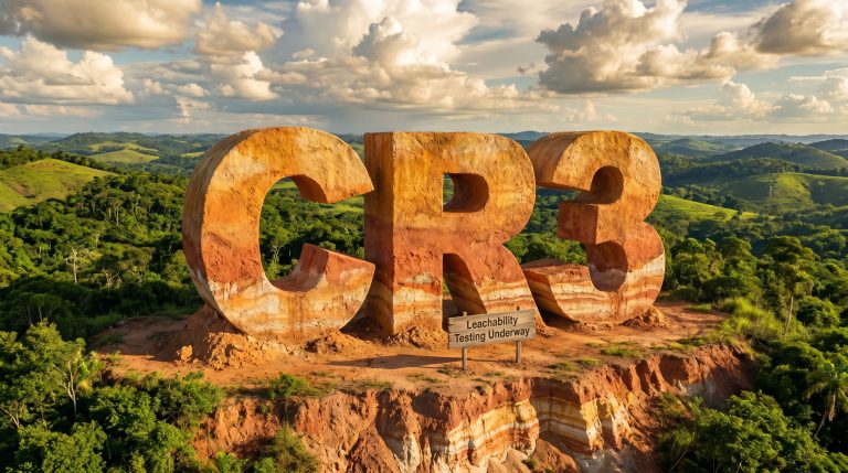 Core Energy Minerals Ltd-CR3-CR3 leachability testing in tropical landscape