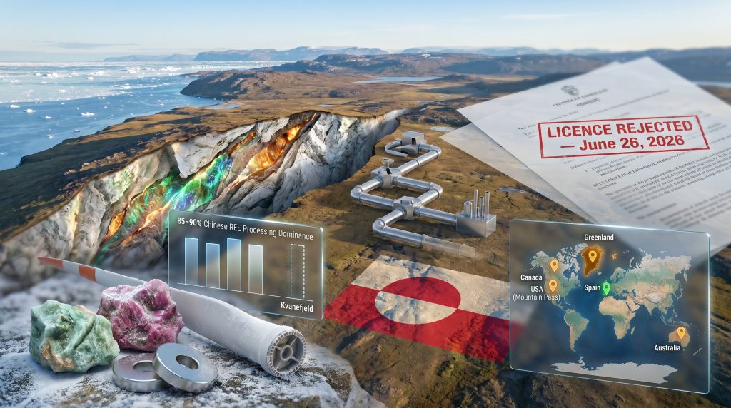 Greenland rejects Energy Transition Minerals licence renewal map