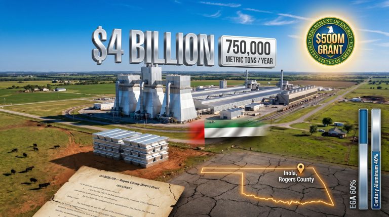 Oklahoma attorney general sues to block aluminum smelter