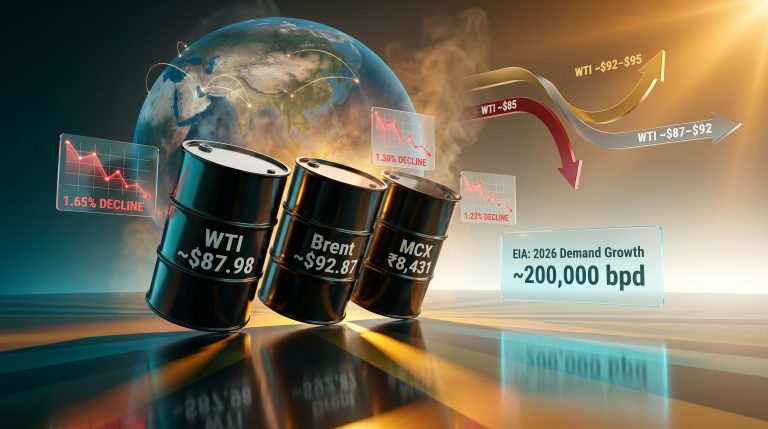 crude oil futures fall amid weak global trends infographic