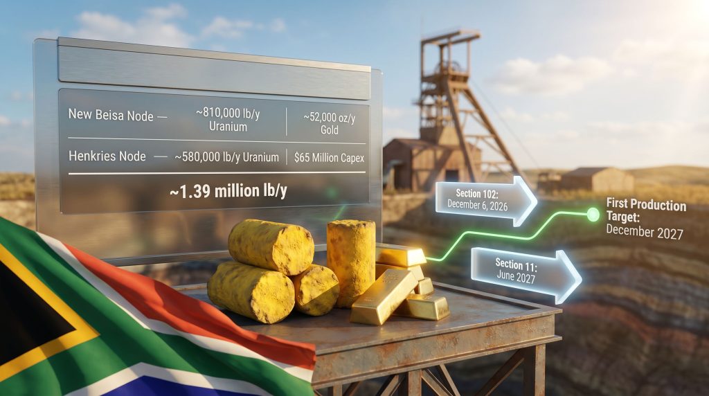 Neo Energy DMPR approvals for Beatrix 4 Shaft mining right infographic
