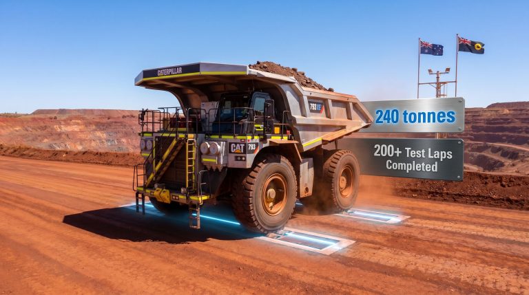 BHP Rio Tinto Caterpillar electric haul truck trials in the Pilbara haul truck test