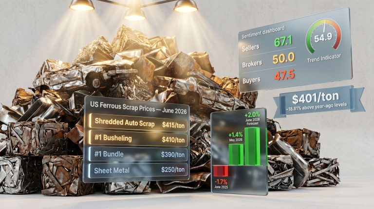 US ferrous scrap prices in June dashboard