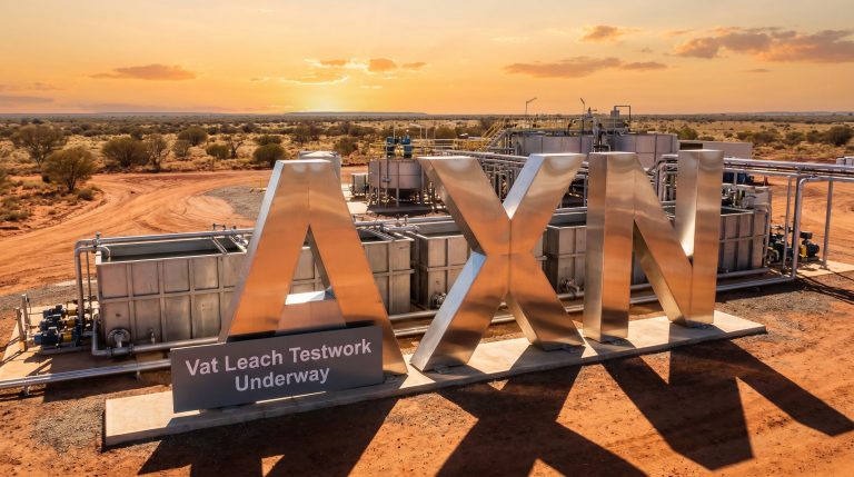 Alliance Nickel Ltd-AXN-AXN vat leach testwork facility at sunset