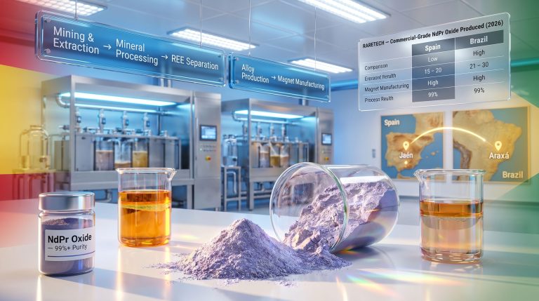 Técnicas Reunidas rare earth separation technology lab process
