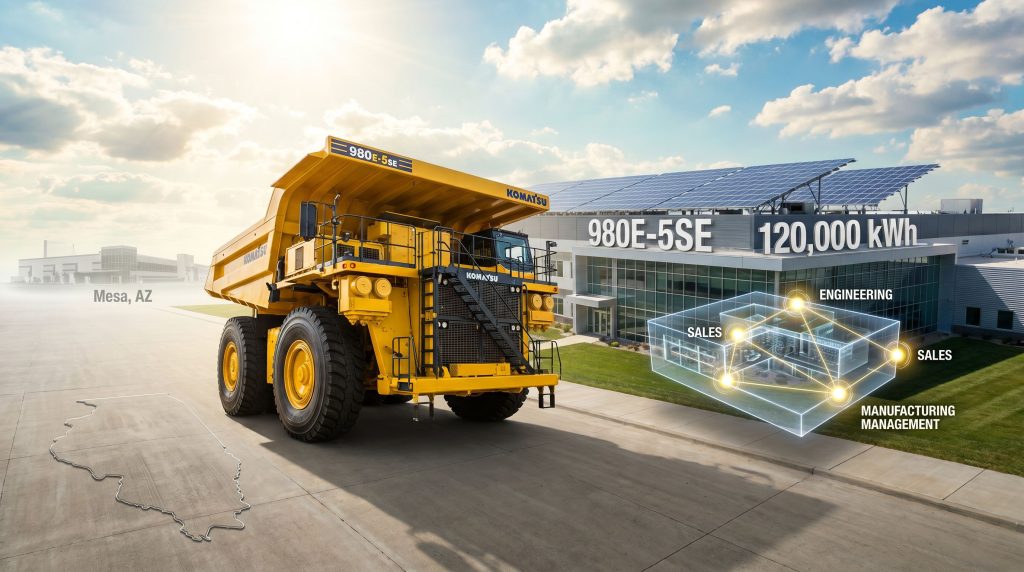 Komatsu opens new Peoria mining hub illustration