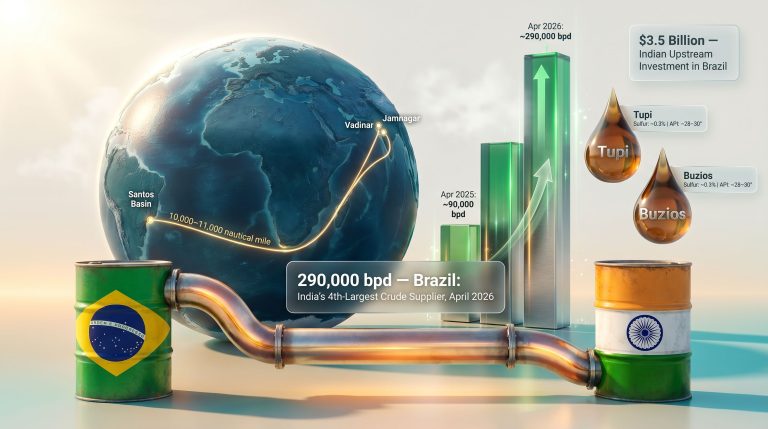 Brazil crude supplies to India surge