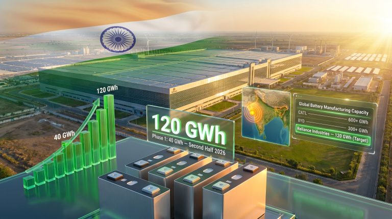 Reliance Industries 120 GWh battery manufacturing capacity expansion