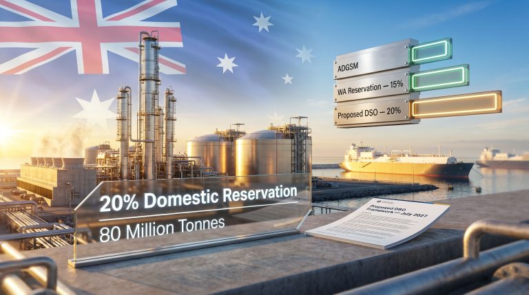 Australia domestic gas supply obligation policy graphic