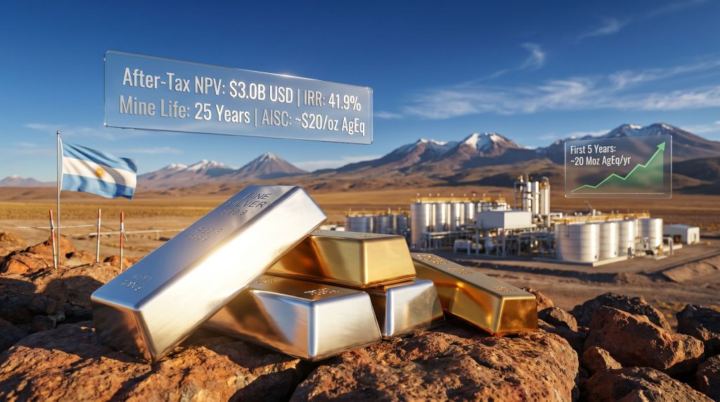 AbraSilver Diablillos silver project Argentina DFS infographic