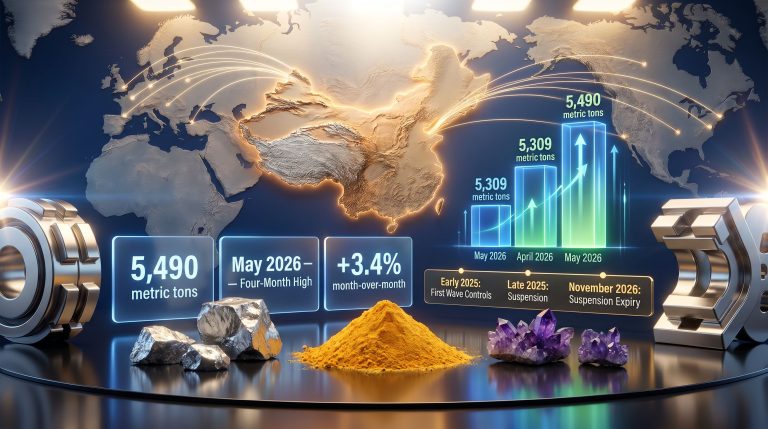 China rare earth exports climb to four-month high infographic