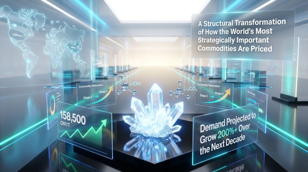 digital spot platform for the physical lithium market visualization