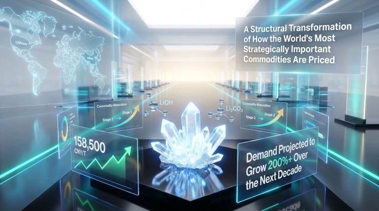 digital spot platform for the physical lithium market visualization