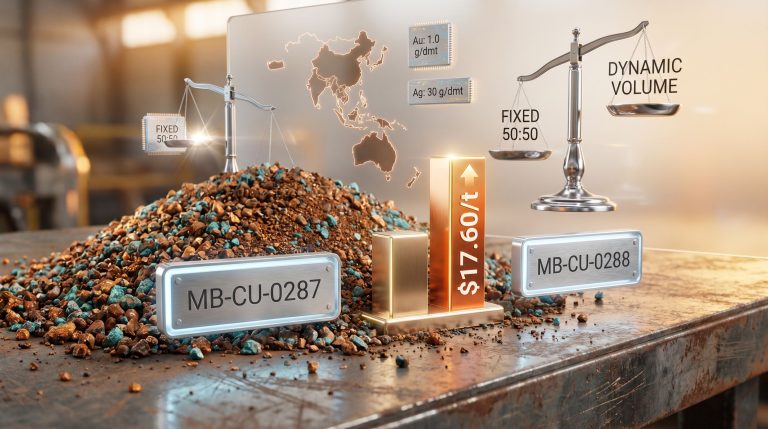 Asia-Pacific copper concentrates TC/RC index weighting changes visualized