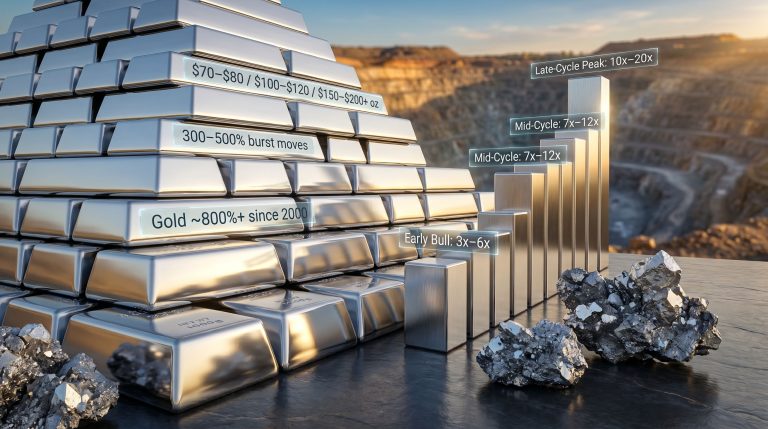 silver mining stocks bull market growth chart