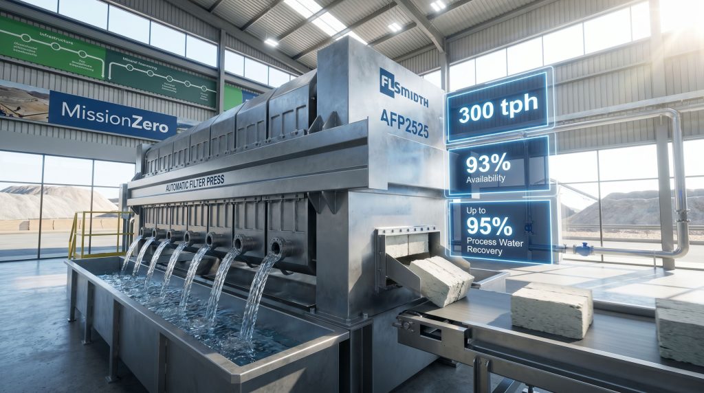 FLSmidth AFP2525 automatic filter press system