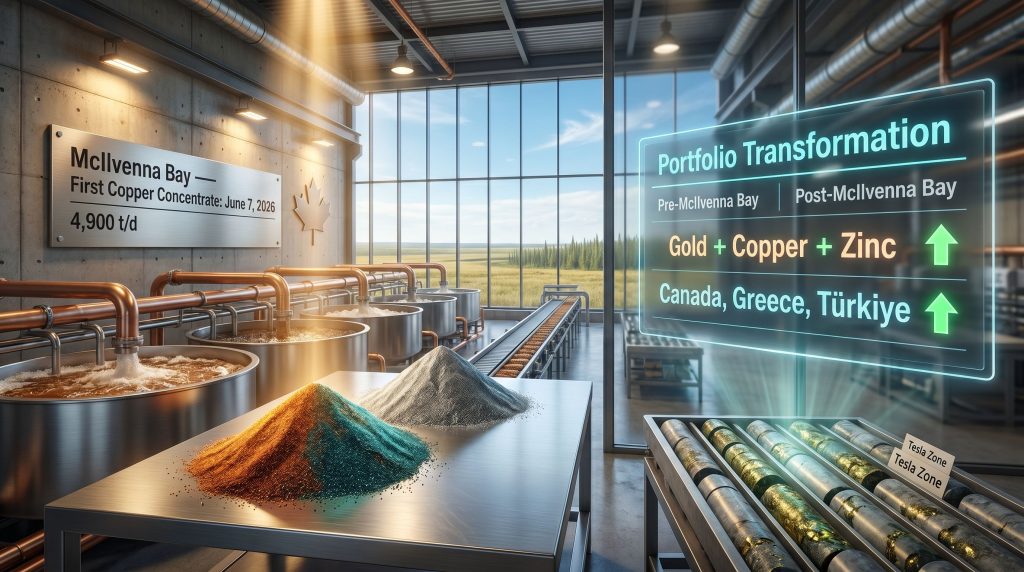 Eldorado Gold McIlvenna Bay first concentrate facility illustration