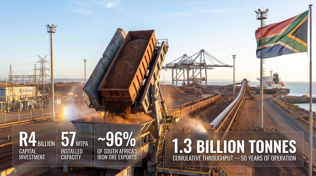 Transnet installs new tippler at Saldanha Iron Ore Terminal