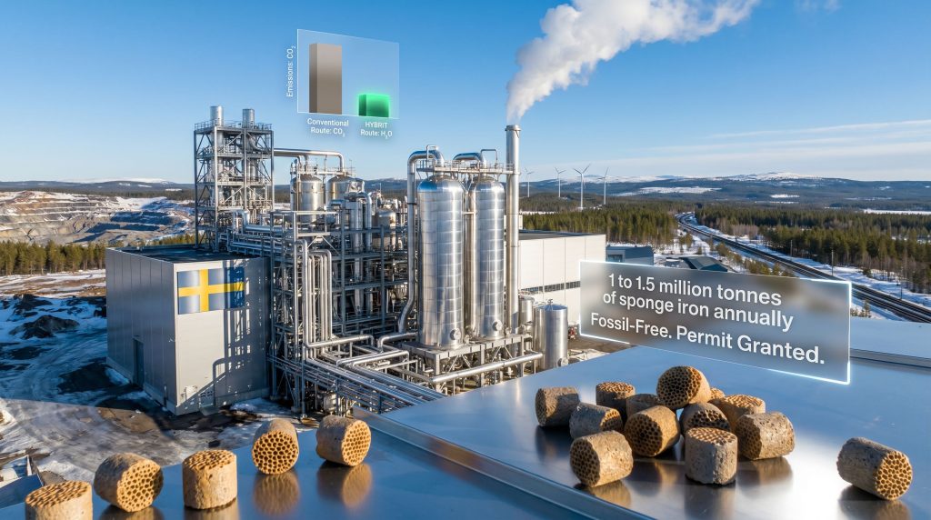 LKAB fossil-free sponge iron plant permit granted