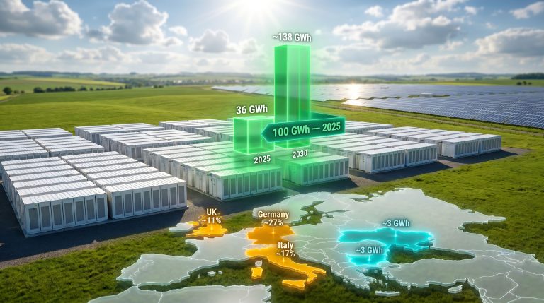 SolarPower Europe European battery market outlook chart
