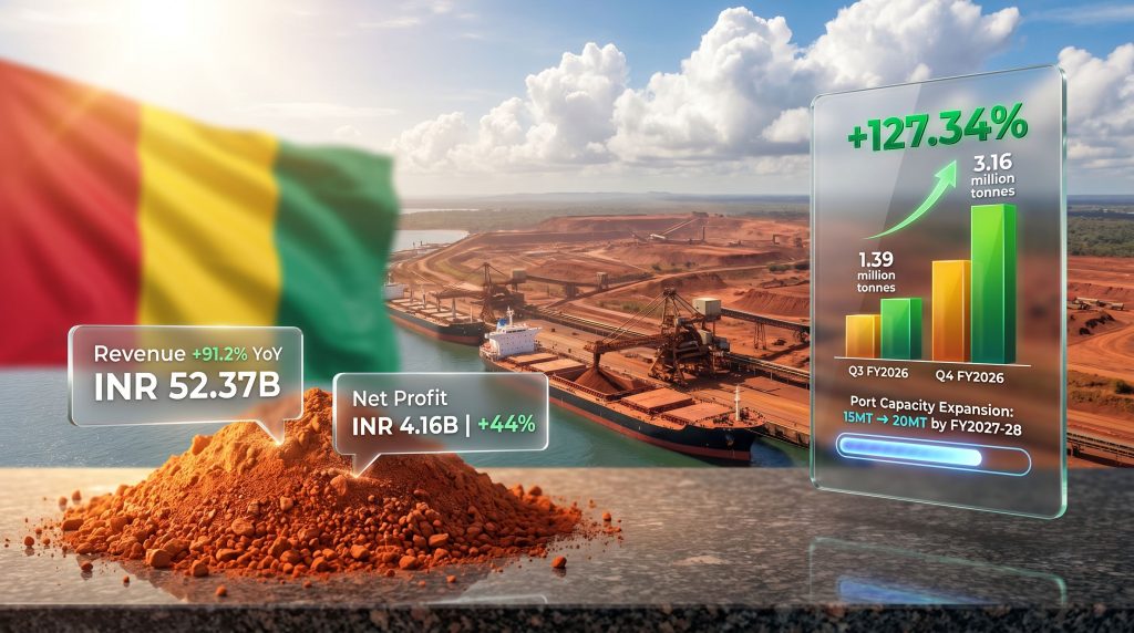 Ashapura Minechem Guinea bauxite profit surge chart