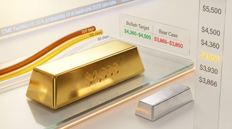 gold technical support at 4000 price outlook