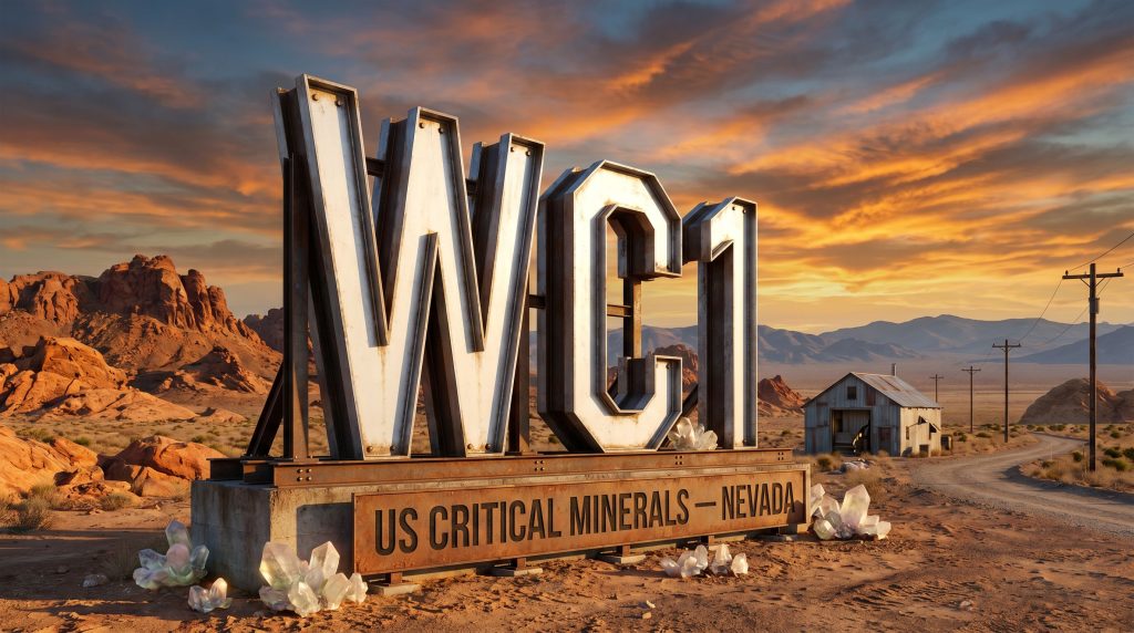West Cobar Metals Ltd-WC1-US critical minerals Nevada desert sign