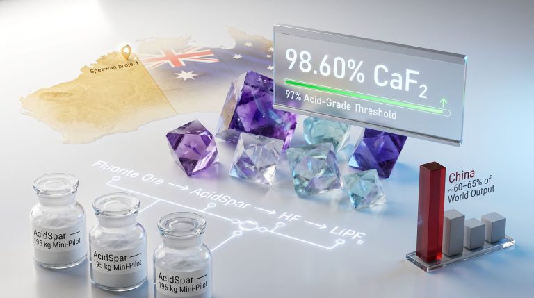 Tivan acid-grade fluorspar Speewah fluorite project infographic