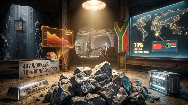 Wesizwe Platinum Bakubung mine layoffs underground scene