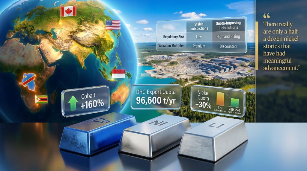 battery-metal supply controls in stable jurisdictions map