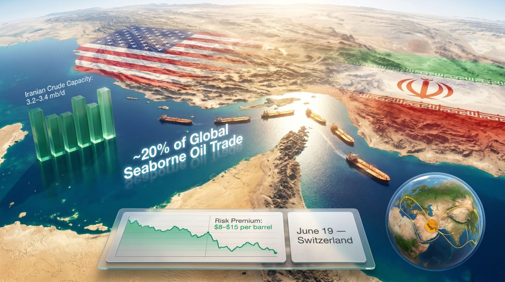 US-Iran peace agreement and Strait of Hormuz reopening map