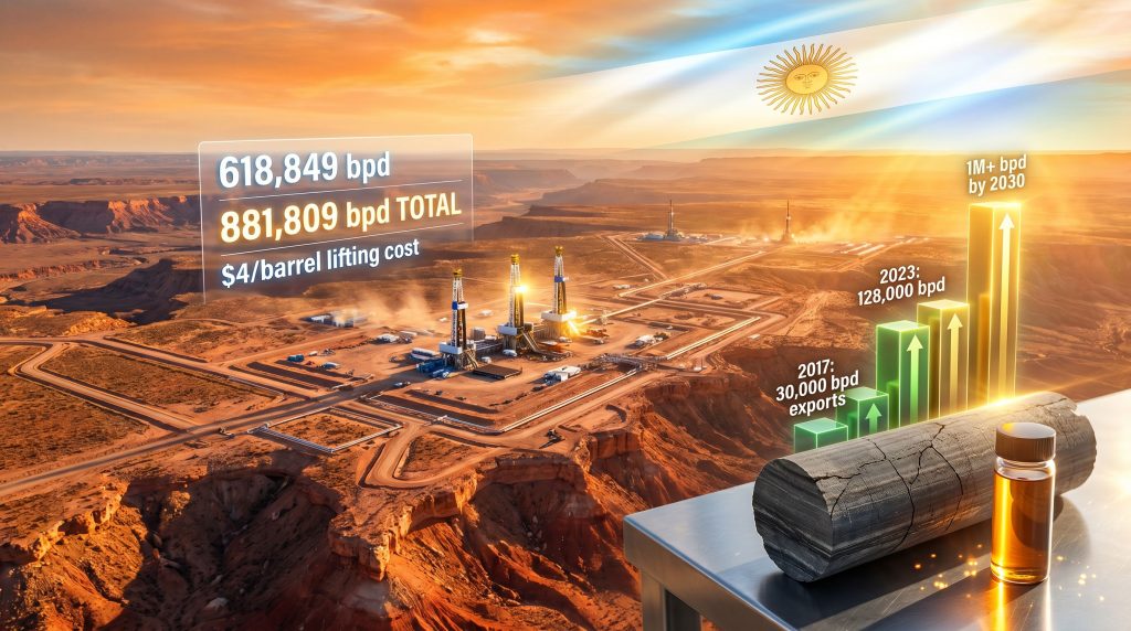 Argentina shale boom drilling growth infographic