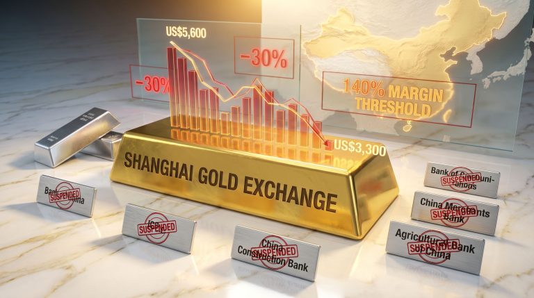Chinese banks suspend individual trading on Shanghai Gold Exchange