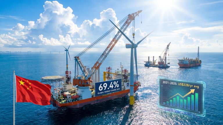 China offshore engineering equipment industry growth in offshore wind