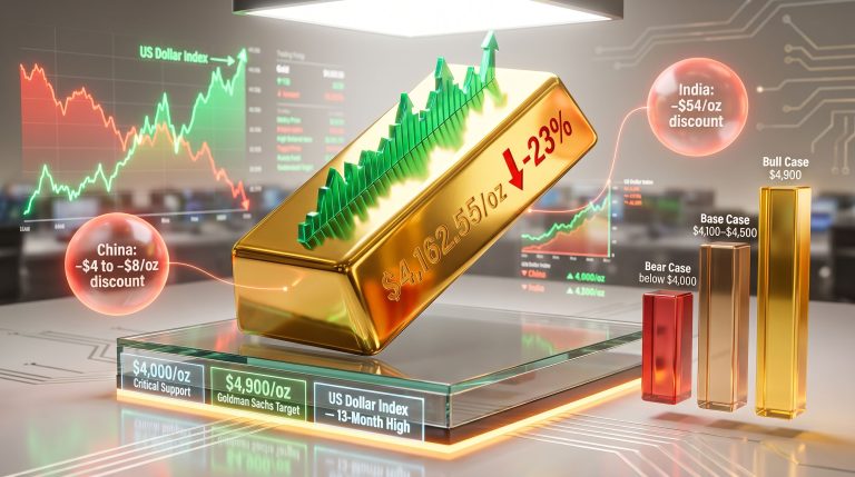 Gold falls as dollar hits 13-month high charts