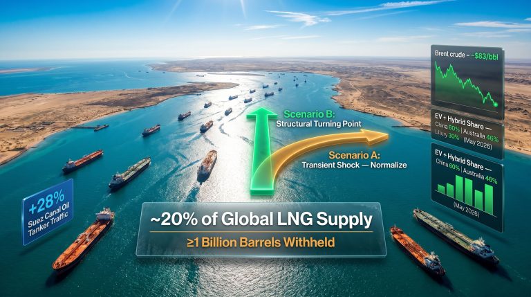 Iran war energy shock turning point tanker disruption map