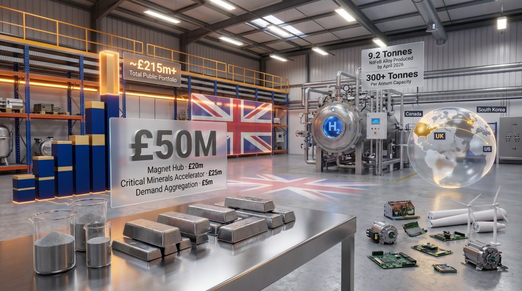 UK critical minerals supply chain investment factory expansion