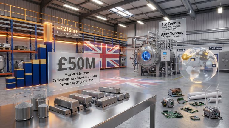 UK critical minerals supply chain investment factory expansion