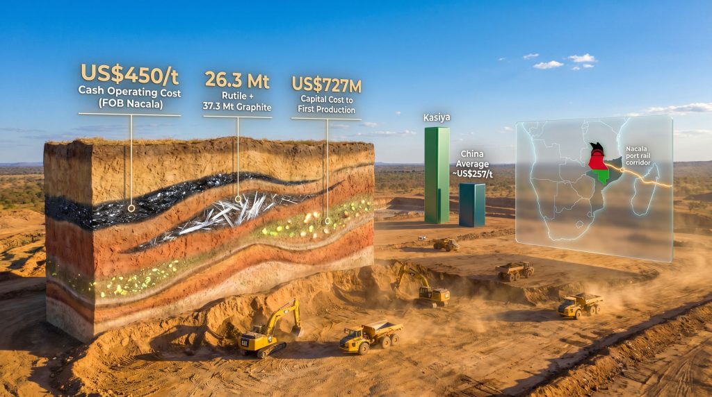 Sovereign Metals Kasiya project simplicity competitive advantage infographic