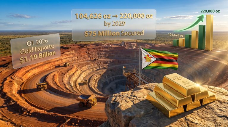 Zimbabwe state gold miner plans to double output by 2029 infographic