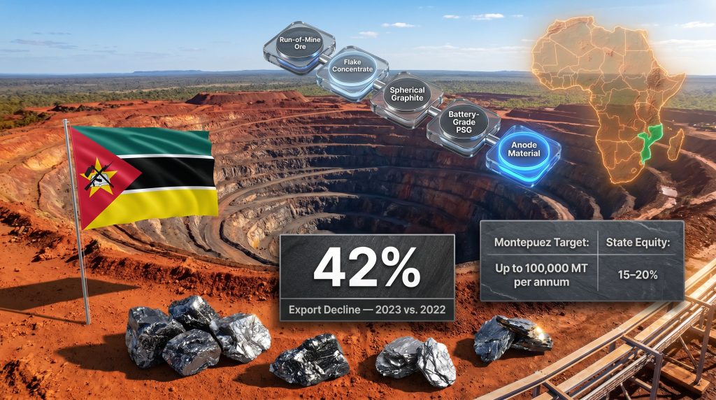Mozambique graphite export ban impacts mining industry